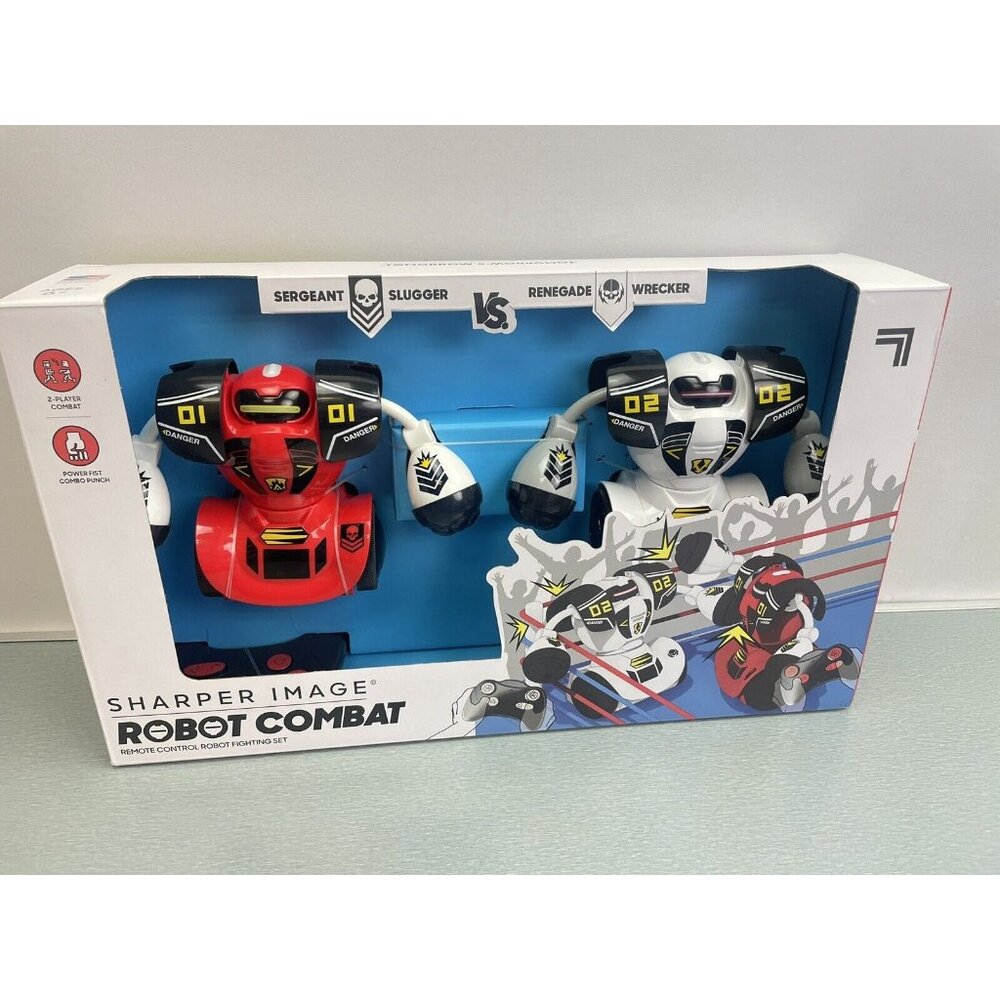 SHARPER IMAGE RC Robot Combat White & Red 2 Players - Picture 14 of 15